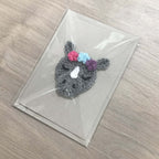 Crochet Rhino 100% Recycled Greetings Card