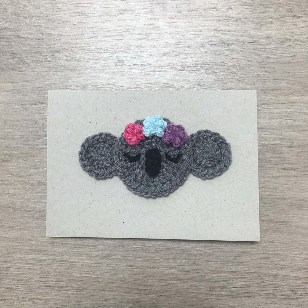Crochet Koala 100% Recycled Greetings Card
