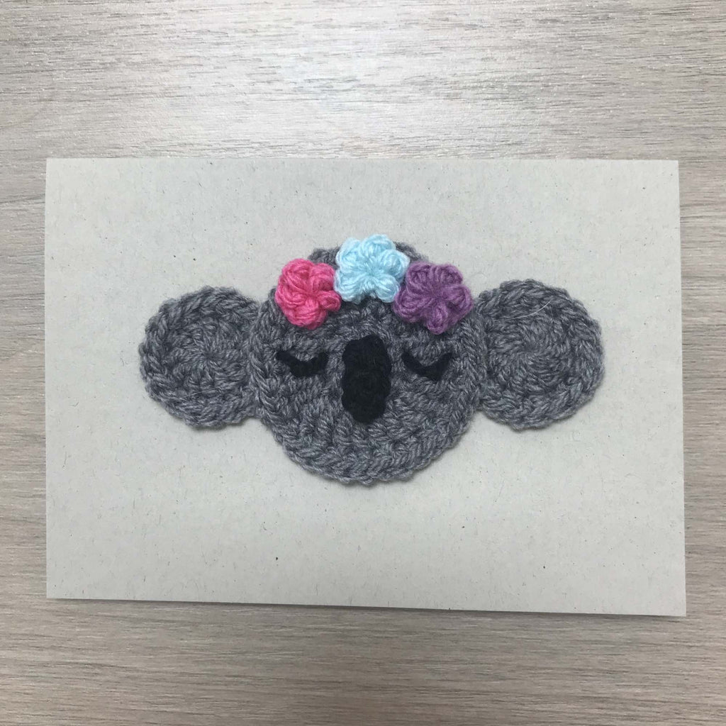 Crochet Koala 100% Recycled Greetings Card