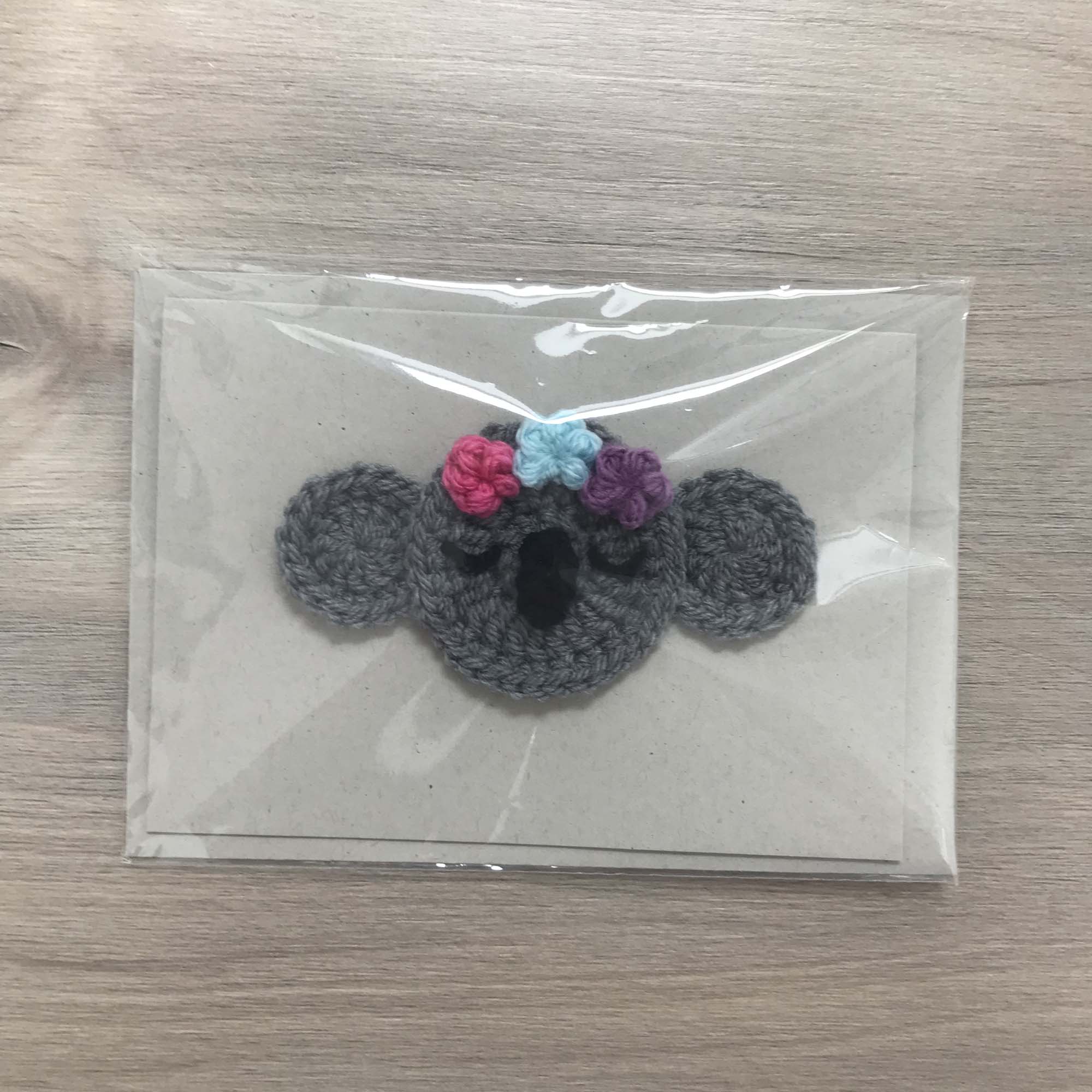 Crochet Koala 100% Recycled Greetings Card