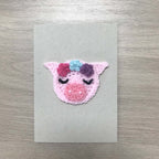 Crochet Pig 100% Recycled Greetings Card