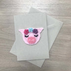 Crochet Pig 100% Recycled Greetings Card