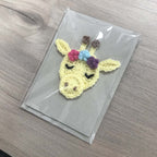 Crochet Giraffe 100% Recycled Greetings Card
