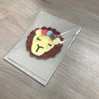 Crochet Lion 100% Recycled Greetings Card