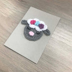 Crochet Sheep 100% Recycled Greetings Card