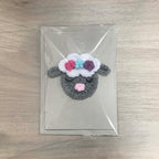 Crochet Sheep 100% Recycled Greetings Card