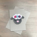 Crochet Sheep 100% Recycled Greetings Card