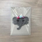 Crochet Elephant 100% Recycled Greetings Card