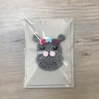 Crochet Hippo 100% Recycled Greetings Card