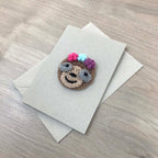 Crochet Sloth 100% Recycled Greetings Card
