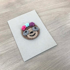 Crochet Sloth 100% Recycled Greetings Card