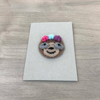 Crochet Sloth 100% Recycled Greetings Card