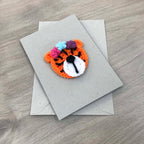 Crochet Tiger 100% Recycled Greetings Card