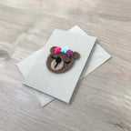 Crochet Bear 100% Recycled Greetings Card