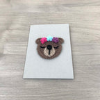Crochet Bear 100% Recycled Greetings Card