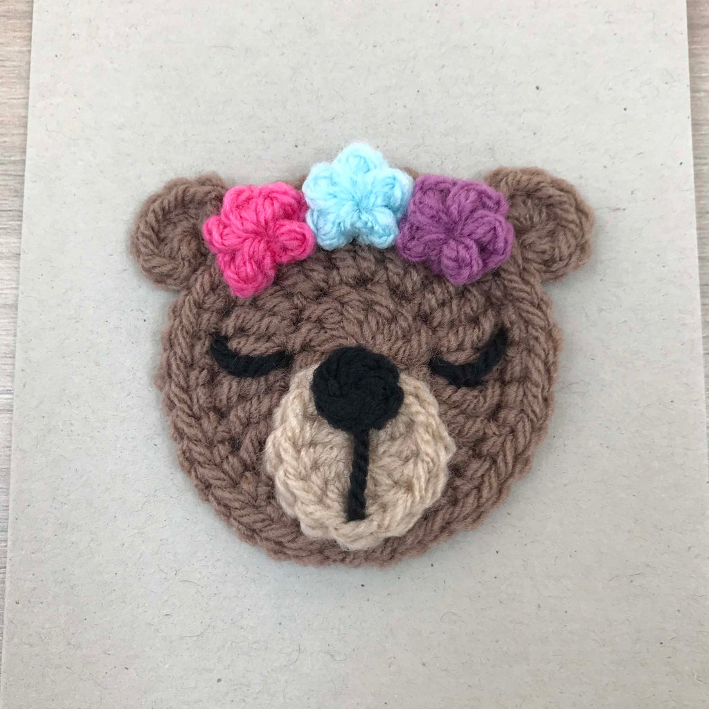 Crochet Bear 100% Recycled Greetings Card