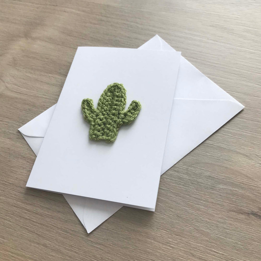 Crochet Cactus 100% Recycled Greetings Card