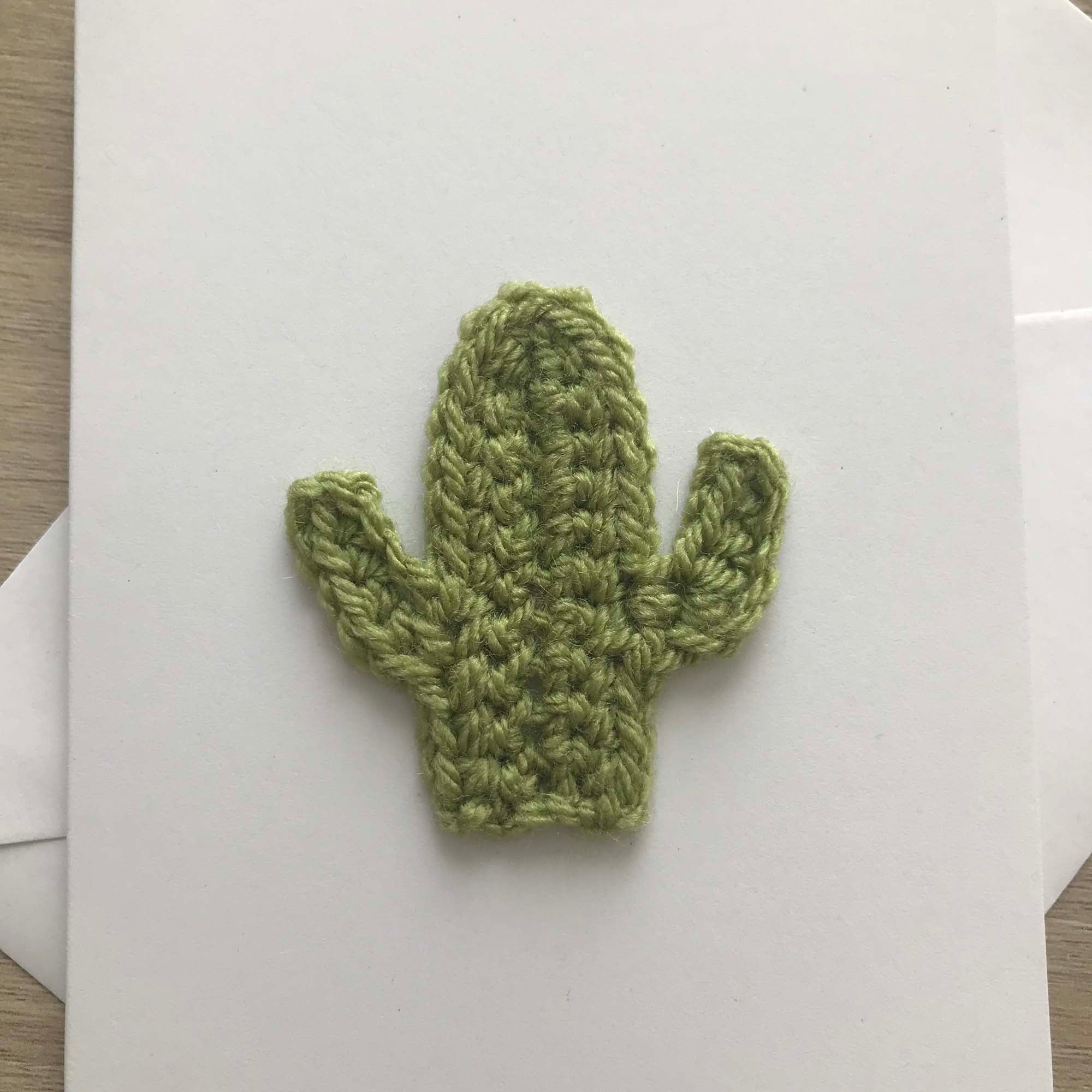 Crochet Cactus 100% Recycled Greetings Card