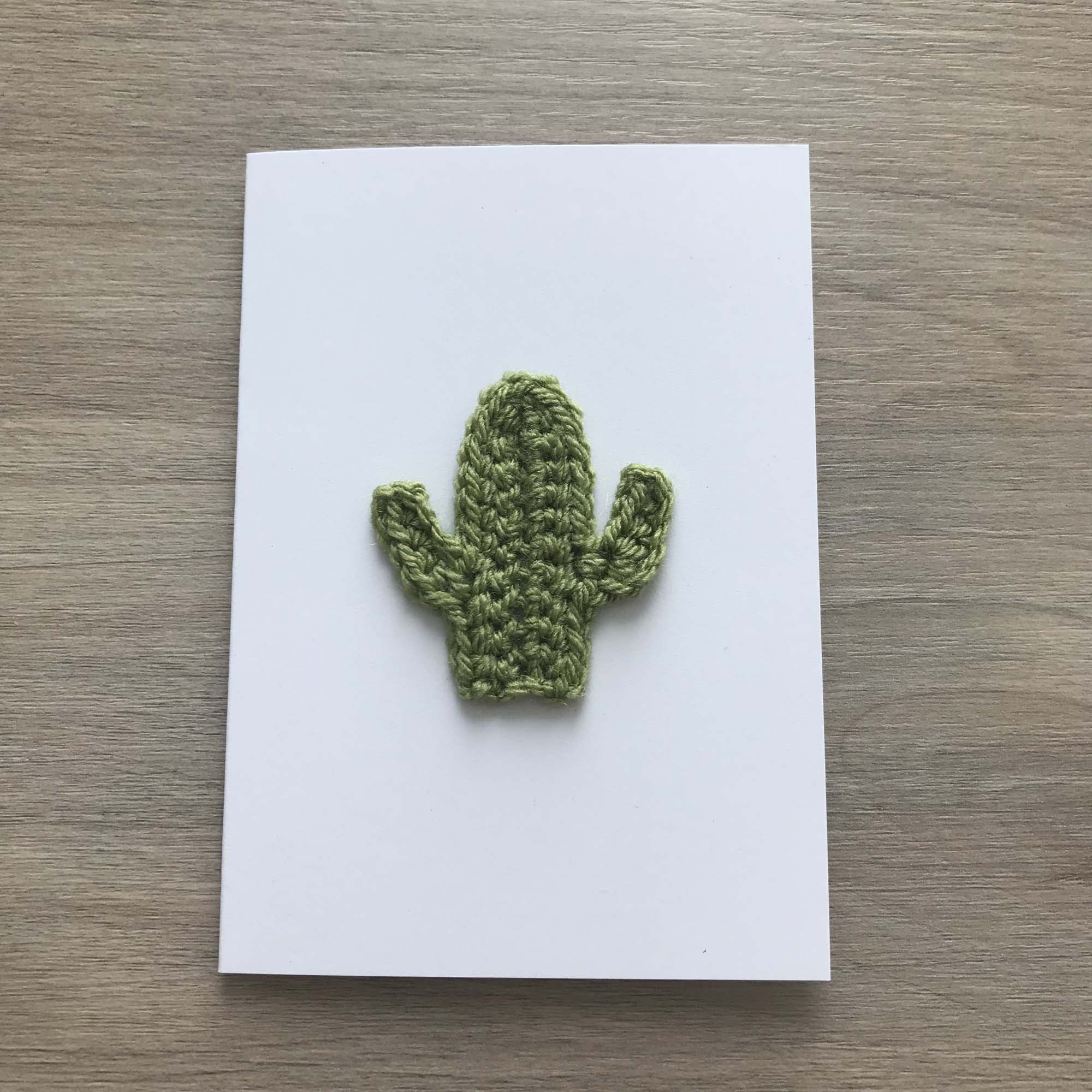 Crochet Cactus 100% Recycled Greetings Card