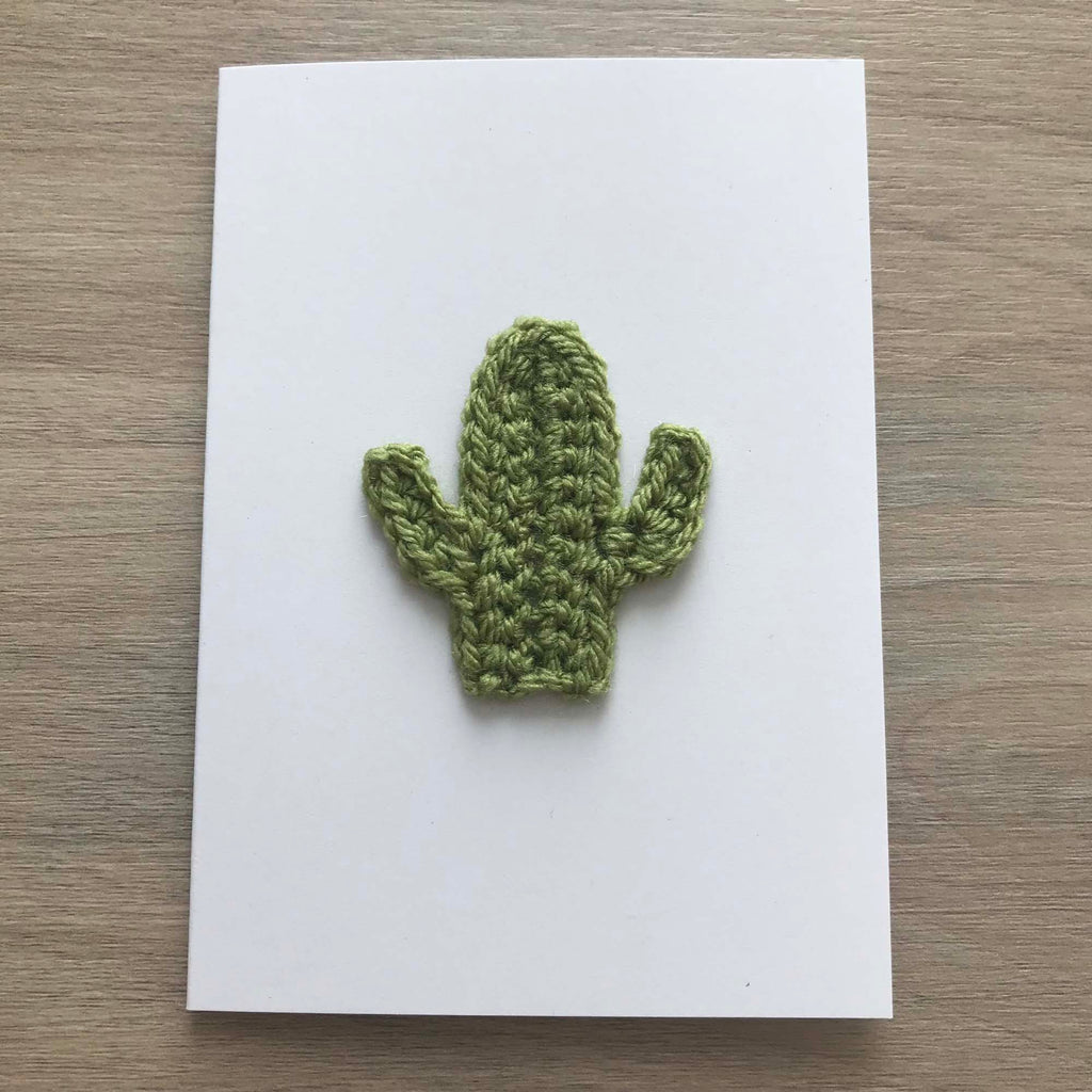 Crochet Cactus 100% Recycled Greetings Card