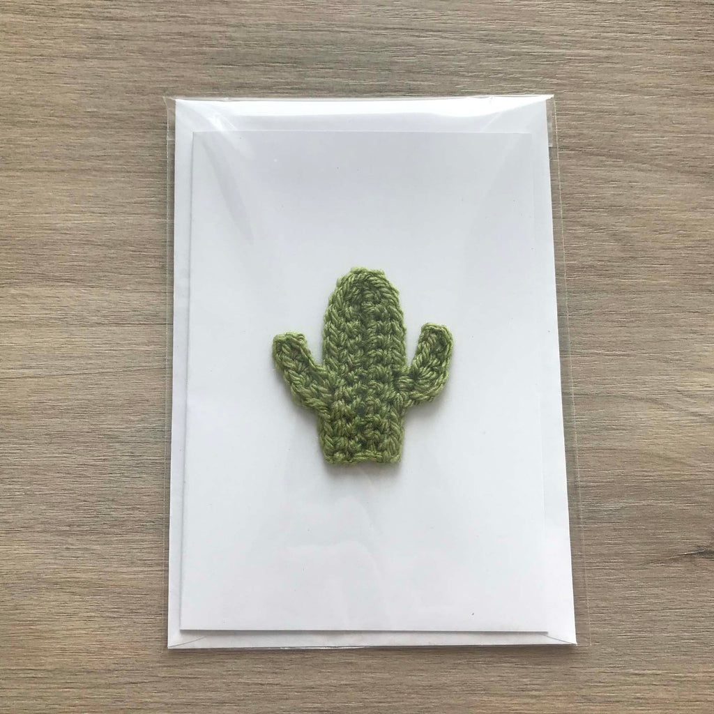 Crochet Cactus 100% Recycled Greetings Card