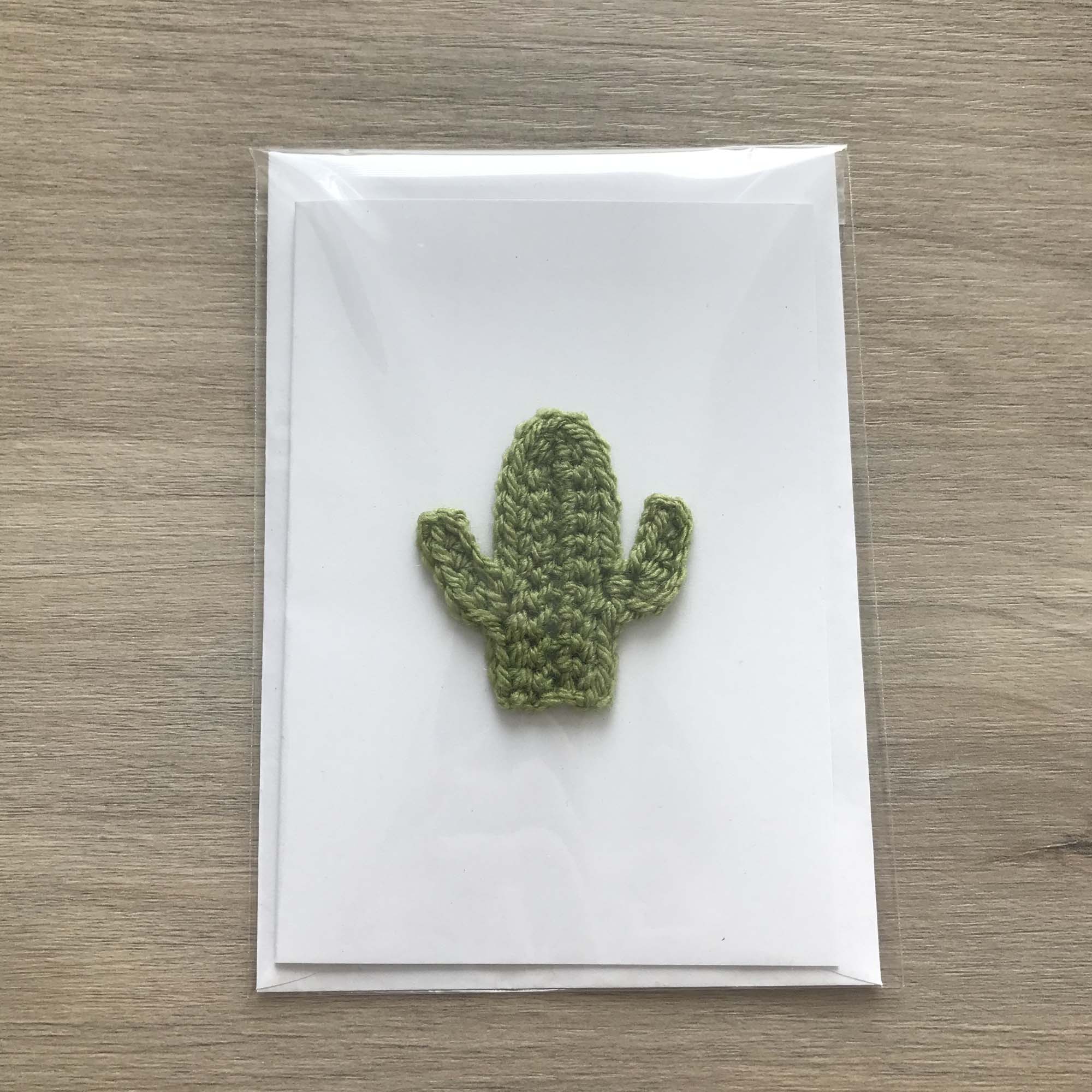 Crochet Cactus 100% Recycled Greetings Card
