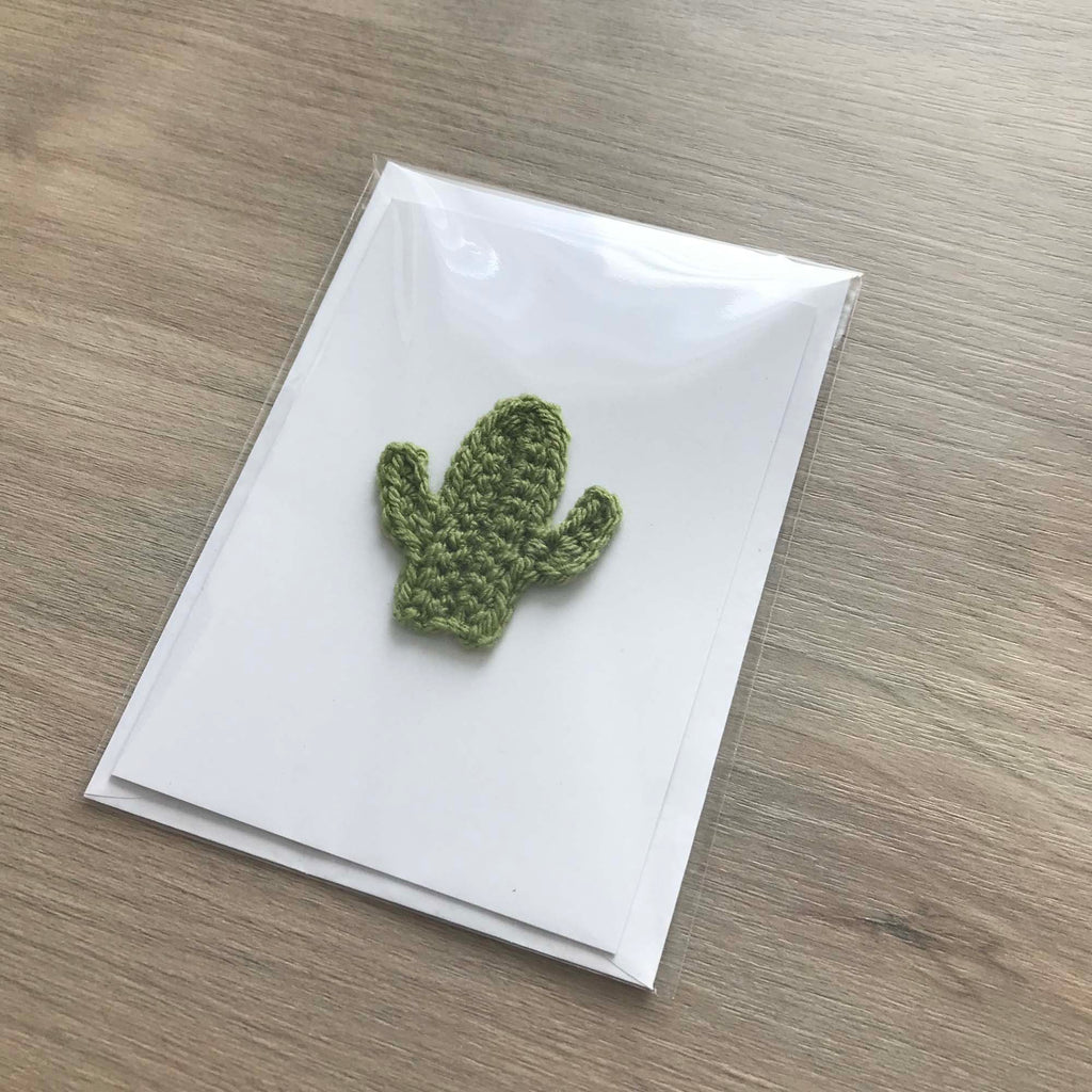 Crochet Cactus 100% Recycled Greetings Card