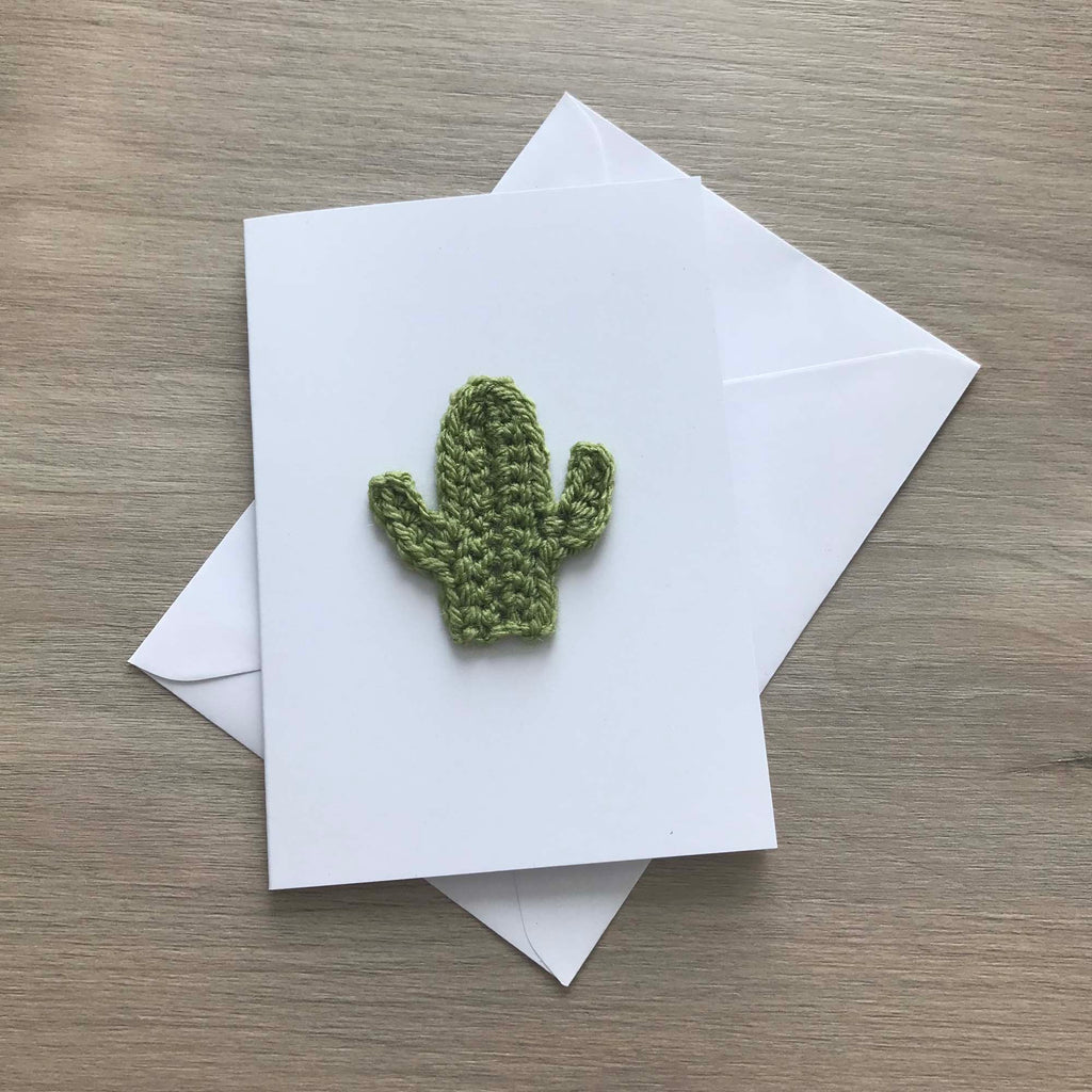 Crochet Cactus 100% Recycled Greetings Card