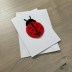 Crochet Ladybird 100% Recycled Greetings Card