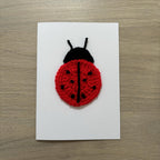 Crochet Ladybird 100% Recycled Greetings Card