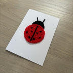 Crochet Ladybird 100% Recycled Greetings Card