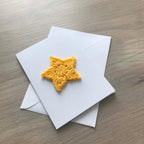Crochet 'You're a Star!' 100% Recycled Greetings Card