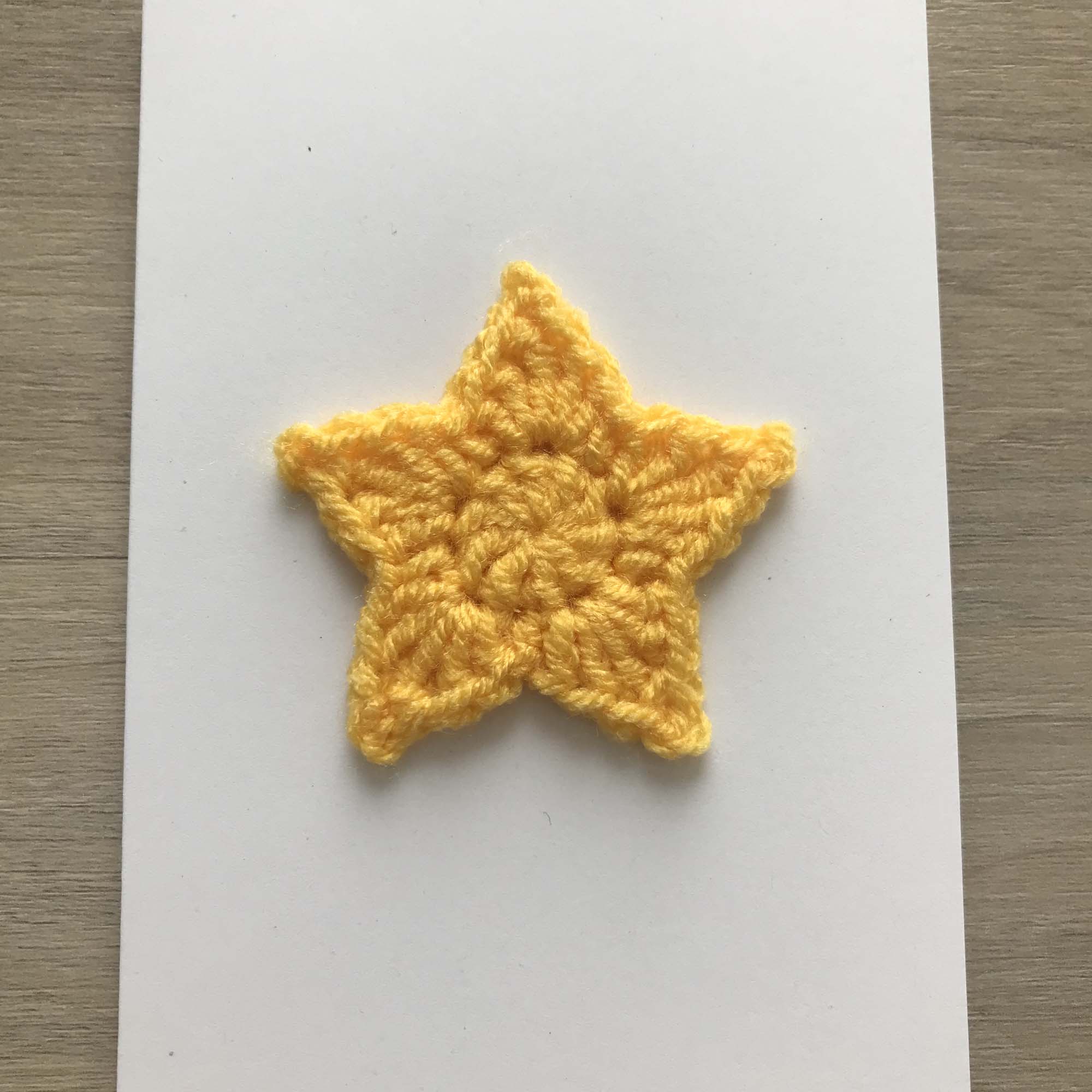 Crochet 'You're a Star!' 100% Recycled Greetings Card