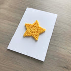 Crochet 'You're a Star!' 100% Recycled Greetings Card