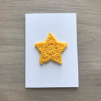 Crochet 'You're a Star!' 100% Recycled Greetings Card