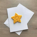 Crochet 'You're a Star!' 100% Recycled Greetings Card