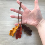 Crochet 3 Oak Leaves Hanging Decoration