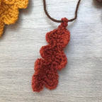 Crochet 3 Oak Leaves Hanging Decoration
