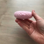 Crochet Baby Pink Heart Hanging Decoration