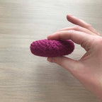 Crochet Deep Purple Heart Hanging Decoration