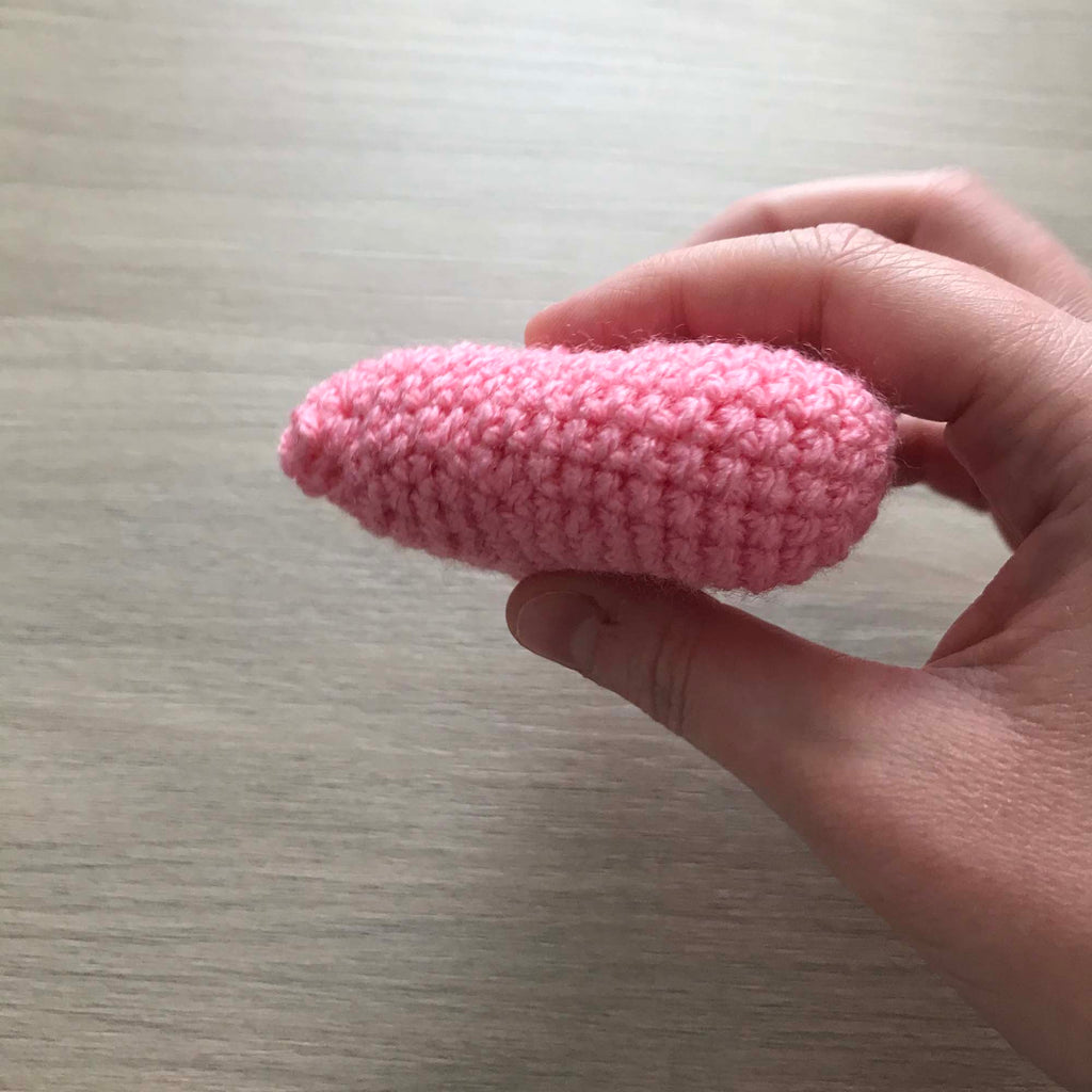 Crochet Light Pink Heart Hanging Decoration