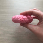 Crochet Light Pink Heart Hanging Decoration