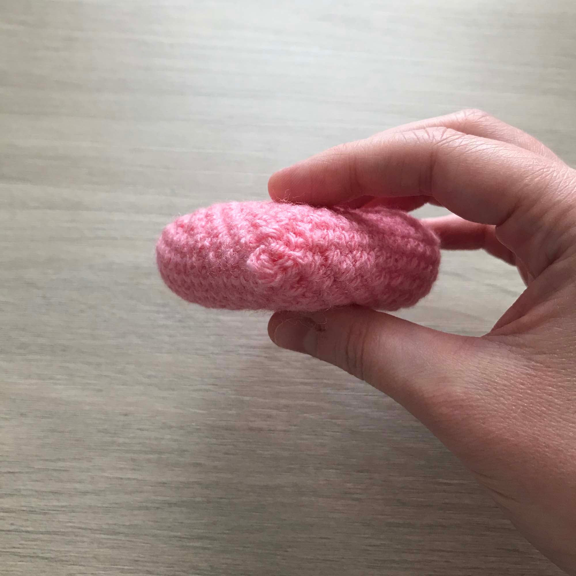 Crochet Light Pink Heart Hanging Decoration