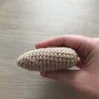 Crochet Beige Heart Hanging Decoration