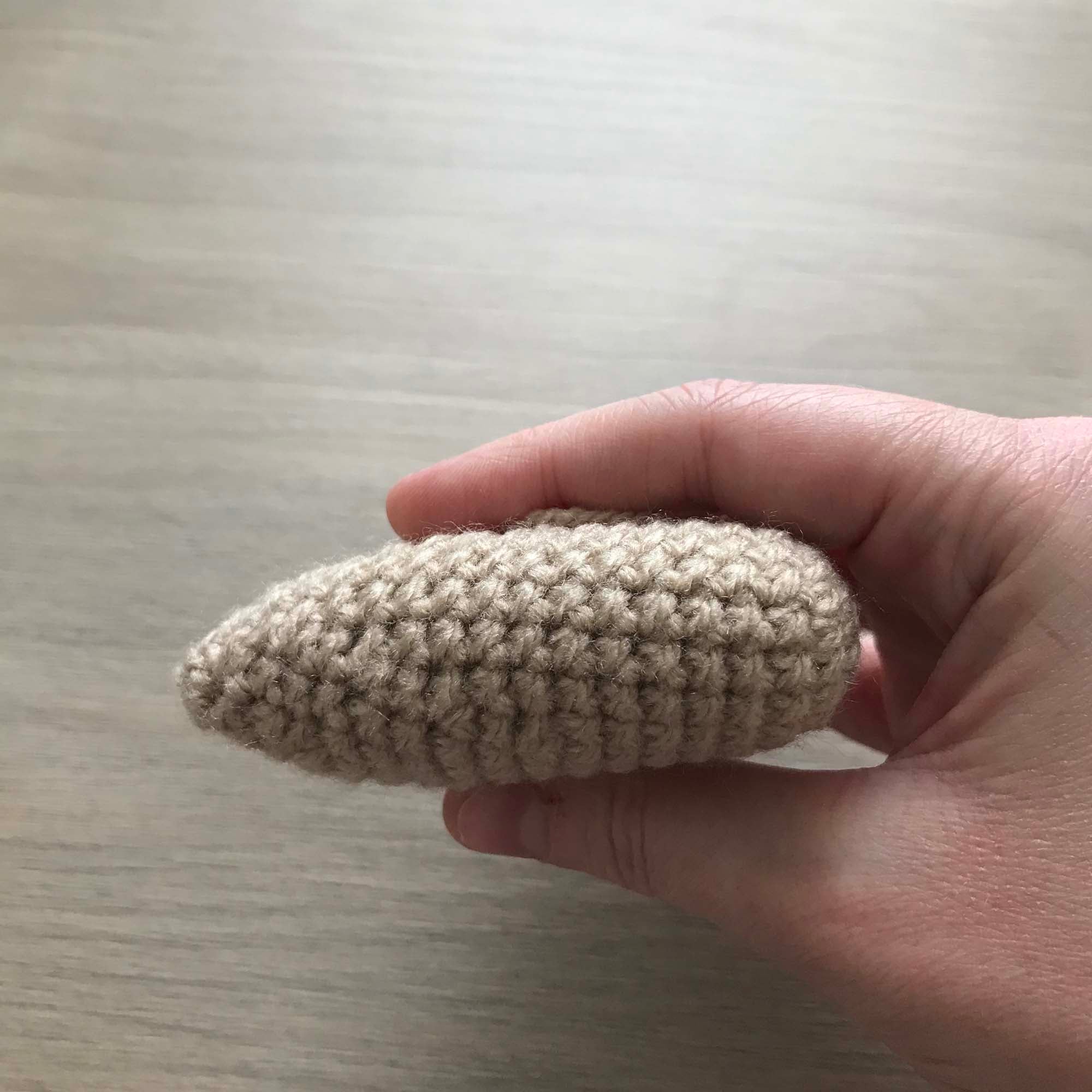 Crochet Beige Heart Hanging Decoration