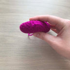Crochet Magenta Hanging Heart Decoration