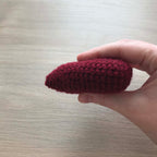 Crochet Claret Hanging Heart Decoration