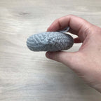 Crochet Teal Grey Heart Hanging Decoration