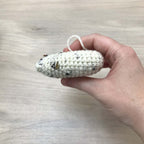 Crochet Cream Heart Hanging Decoration