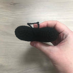Crochet Black Heart Hanging Decoration